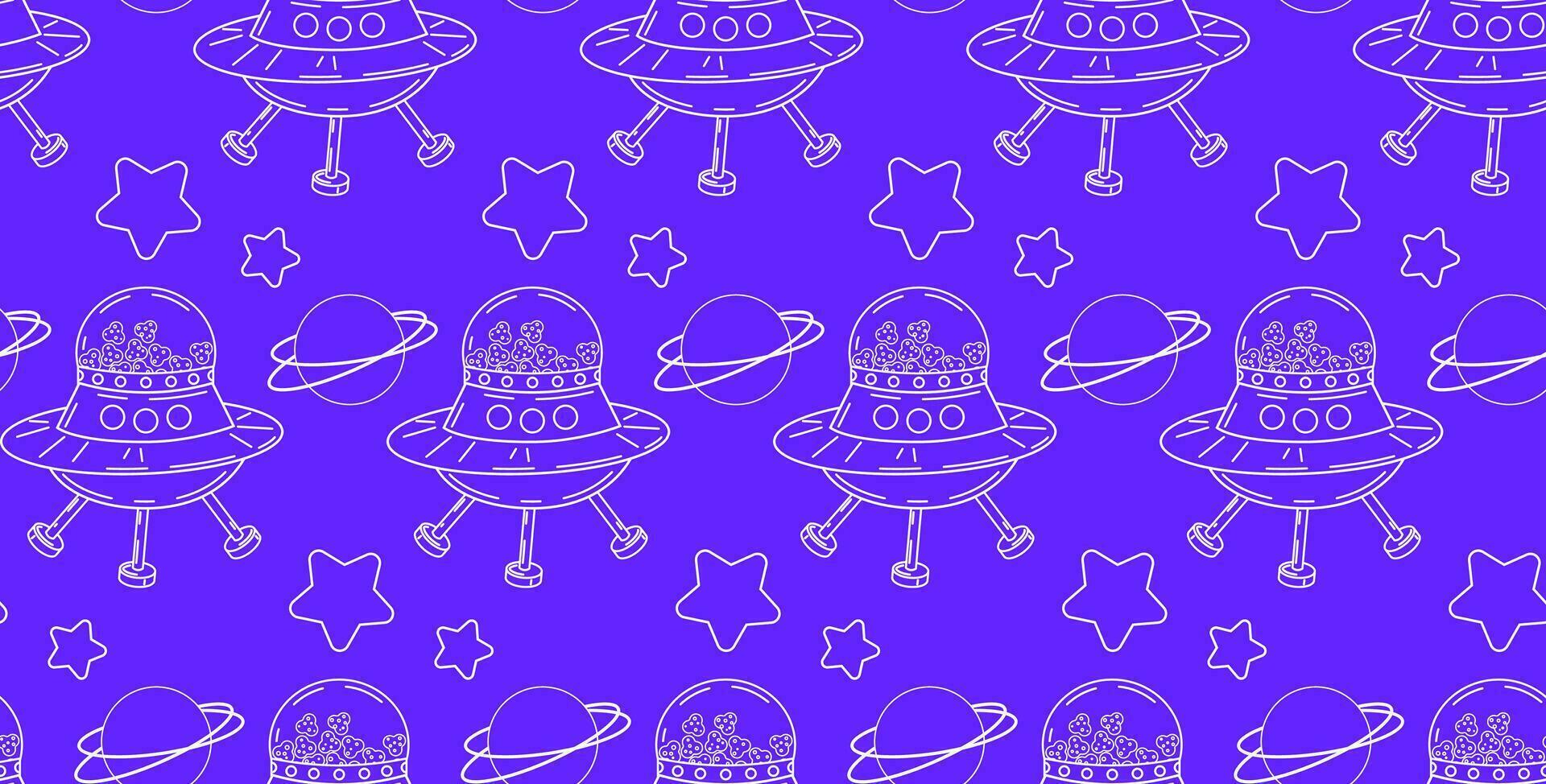 Seamless pattern with cute cats. Linear illustration. Vector background with pets in doodle style. Hand drawn, minimalism.