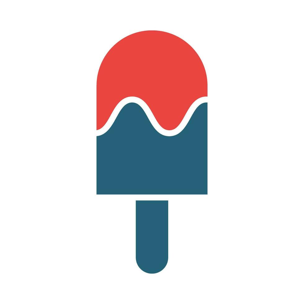 Popsicle Vector Glyph Two Color Icon For Personal And Commercial Use.