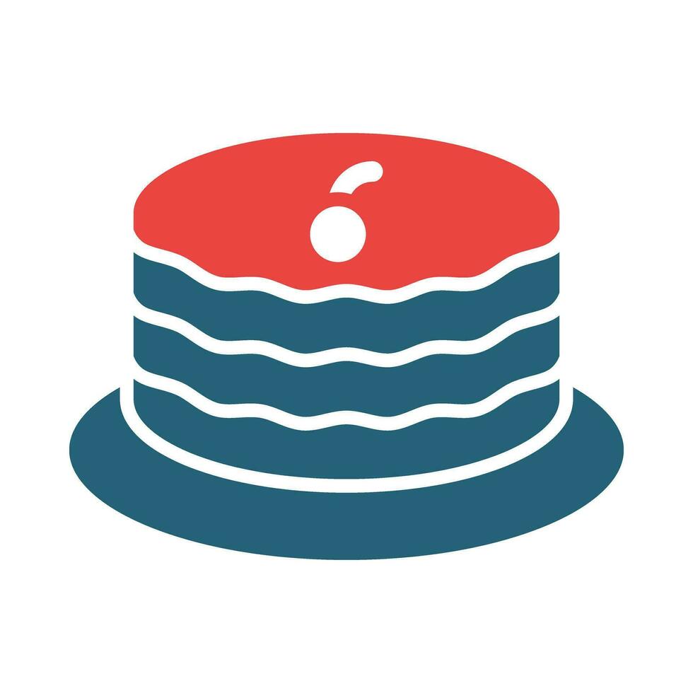 Pudding Vector Glyph Two Color Icon For Personal And Commercial Use.