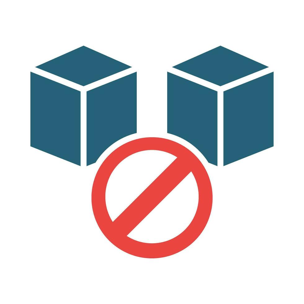 No Sugar Vector Glyph Two Color Icon For Personal And Commercial Use.