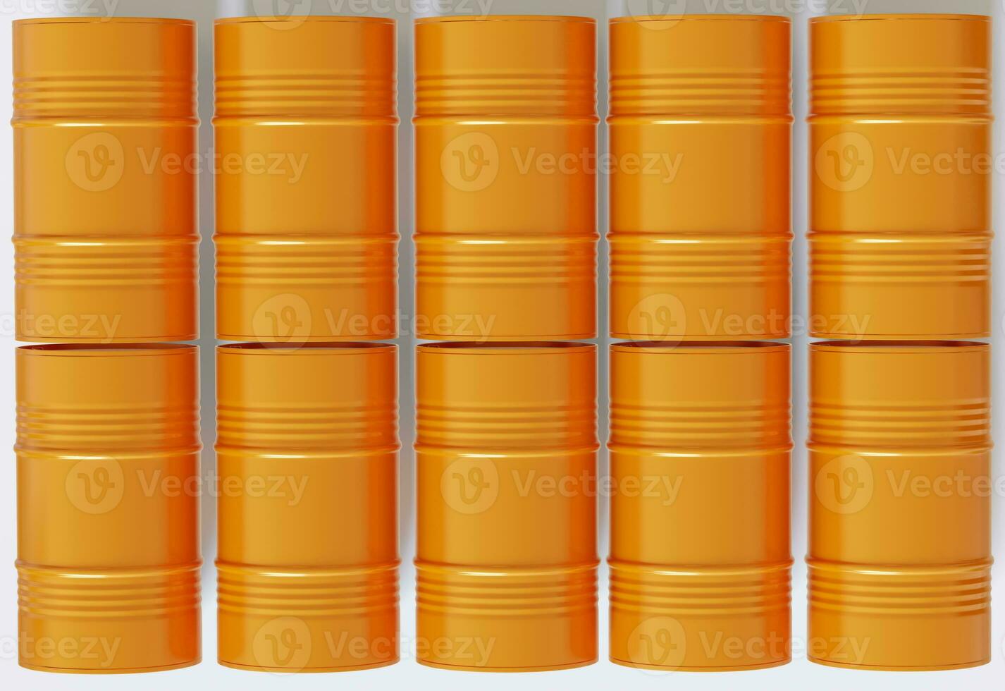 Drum container white color oil barrel realistic texture rendering 3D illustration photo