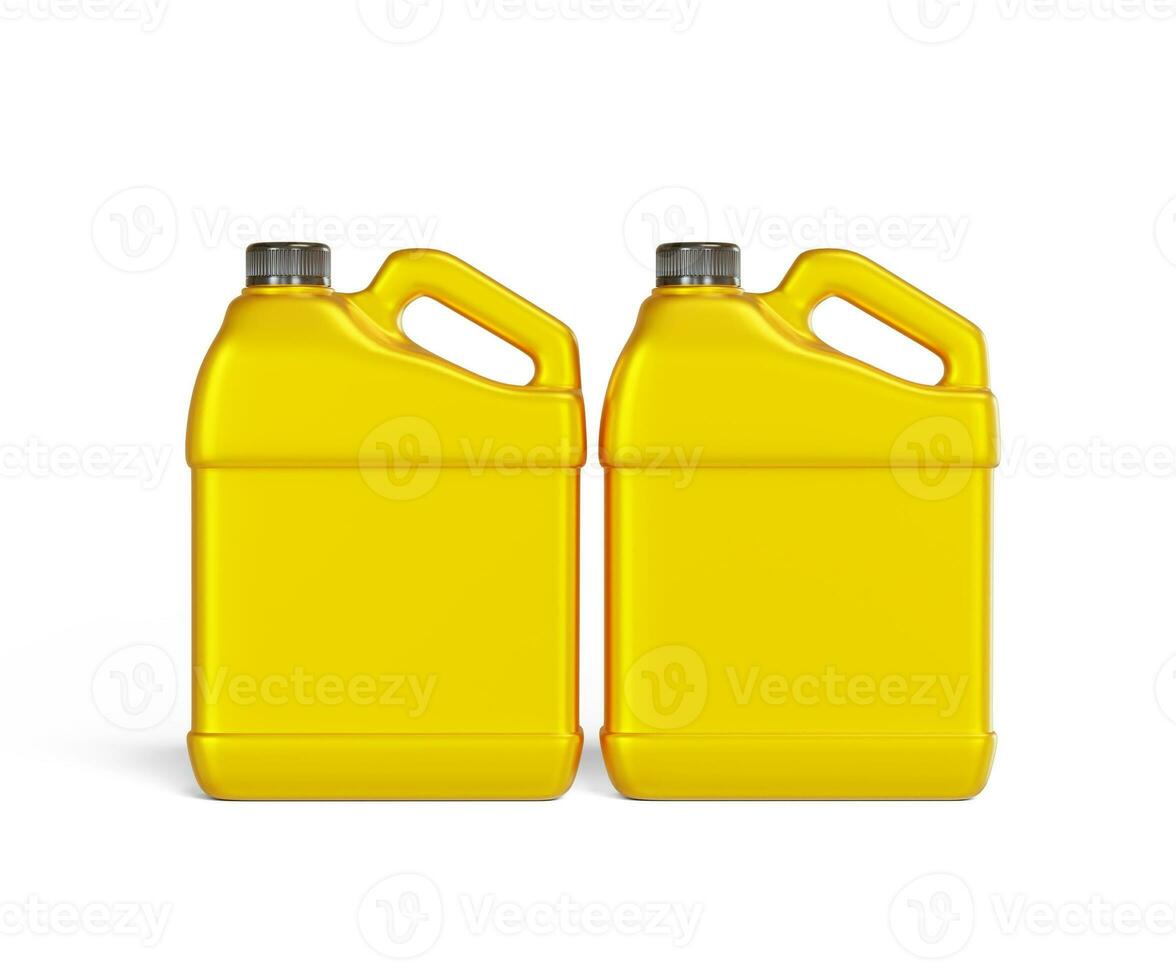 Jerrycan plastic packaging container realistic texture shiny or glossy render with 3D photo