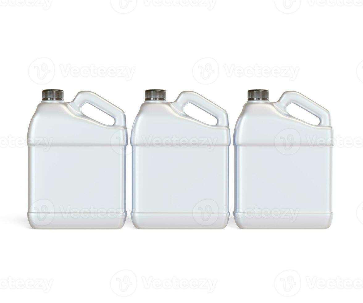 Jerrycan plastic packaging container realistic texture shiny or glossy render with 3D photo