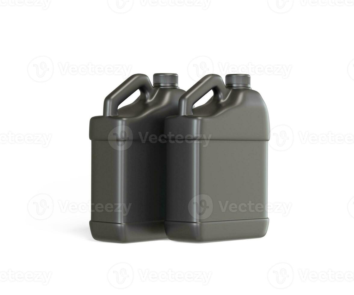 Jerrycan plastic packaging container realistic texture shiny or glossy render with 3D photo