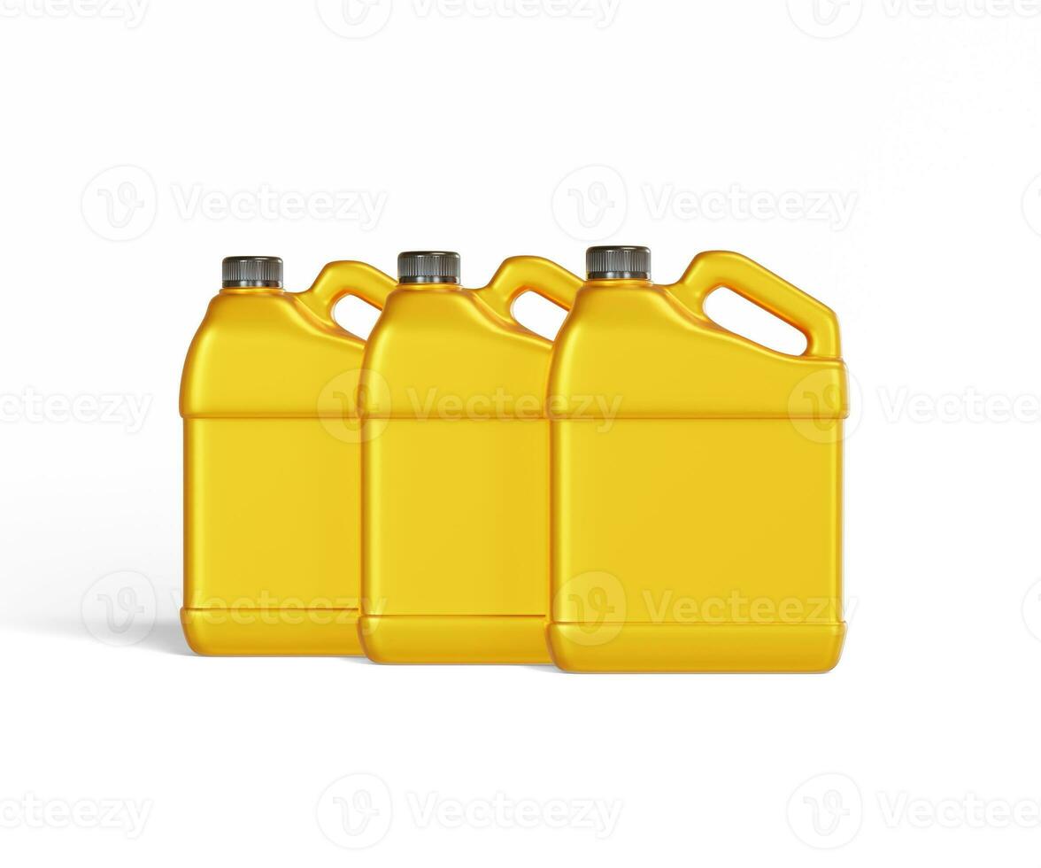 Jerrycan plastic packaging container realistic texture shiny or glossy render with 3D photo