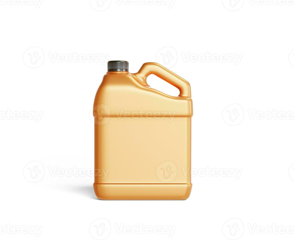 Jerrycan plastic packaging container realistic texture shiny or glossy render with 3D photo