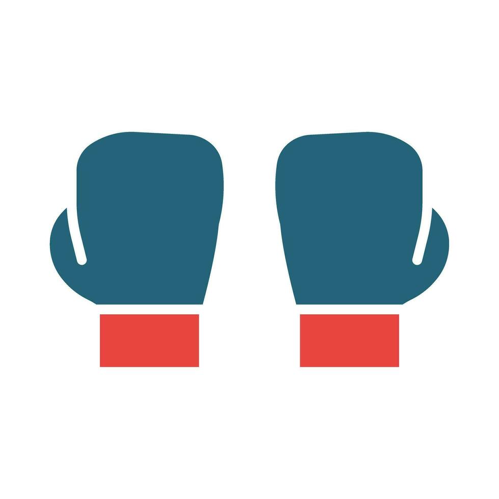 Boxing Vector Glyph Two Color Icon For Personal And Commercial Use.