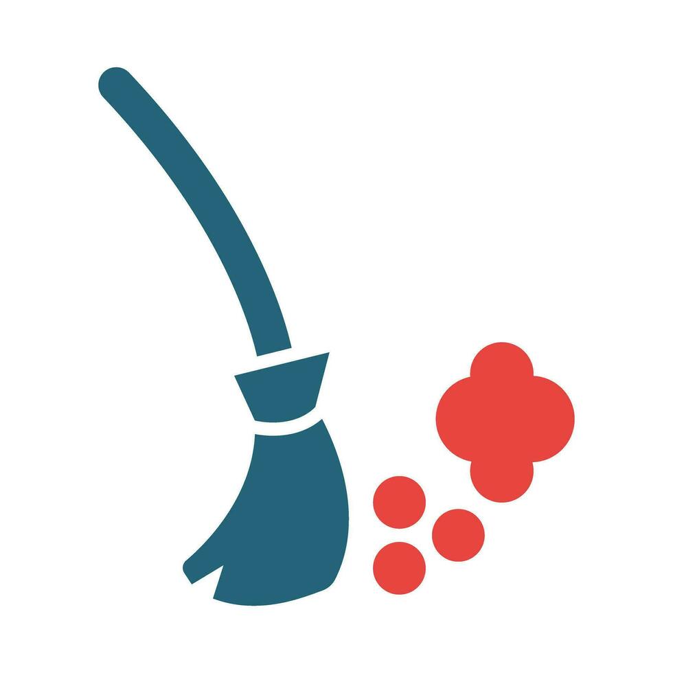 Sweep Vector Glyph Two Color Icon For Personal And Commercial Use.