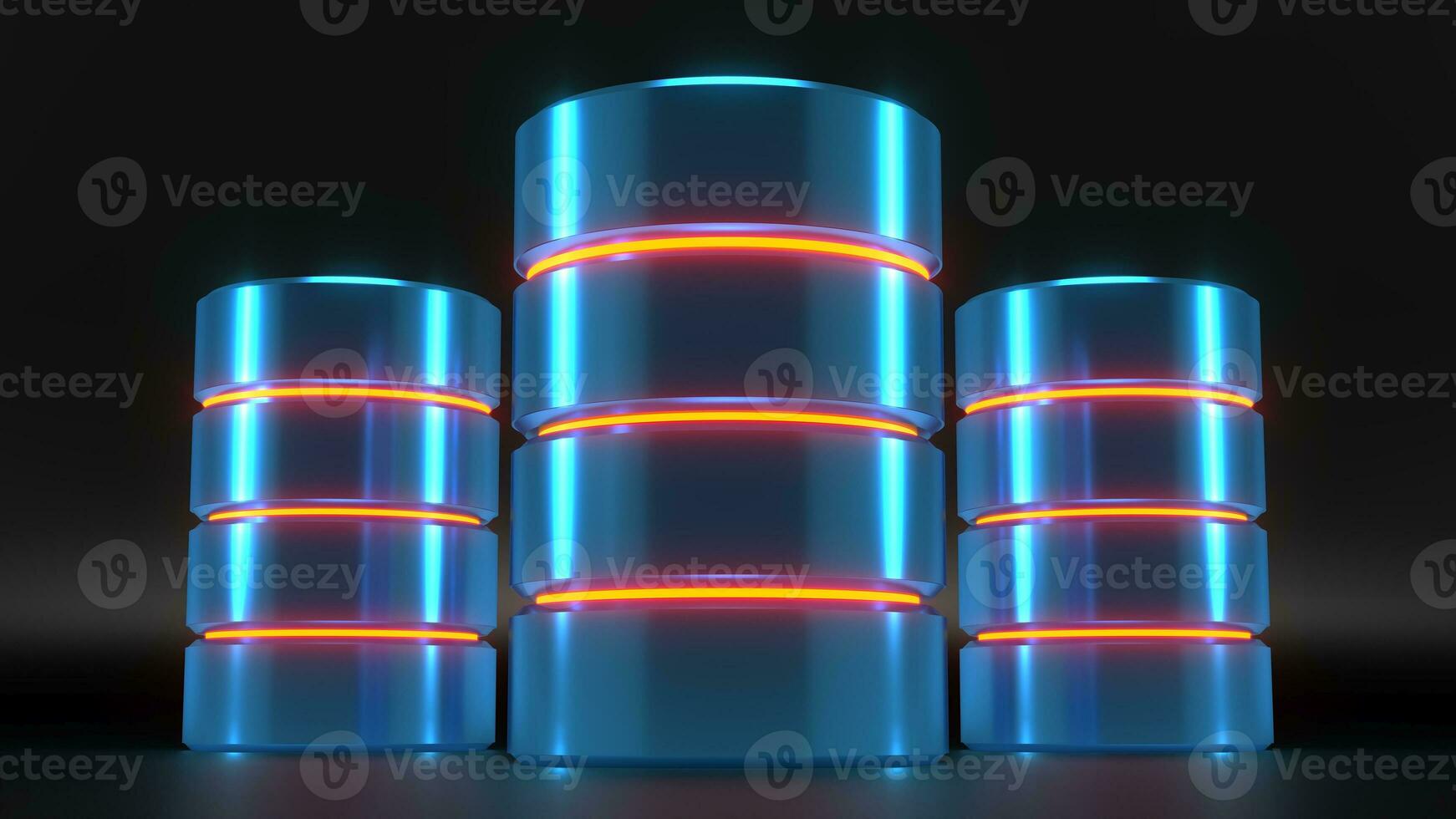 Futuristic Data Center Render photo