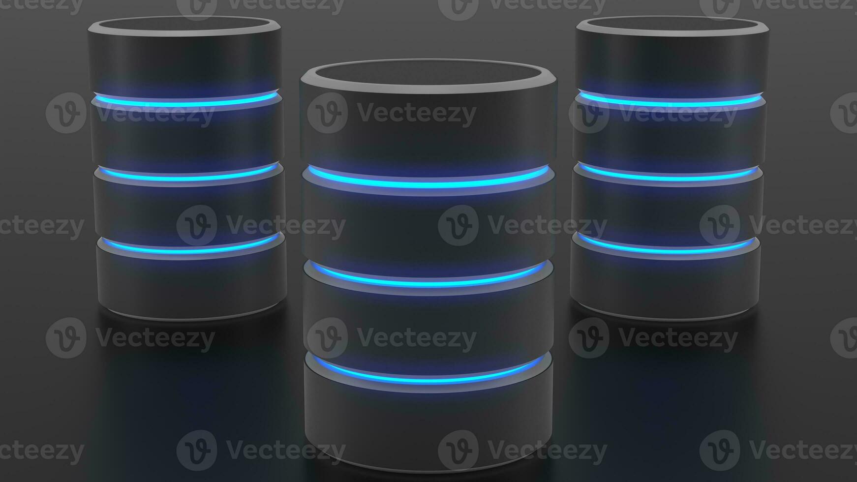 Futuristic Data Center Render photo