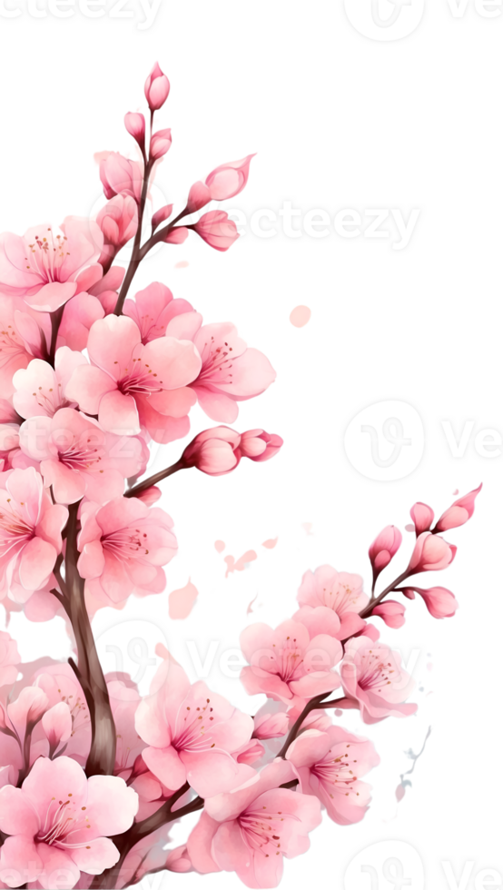 AI generated cherry blossom flower ai generative png