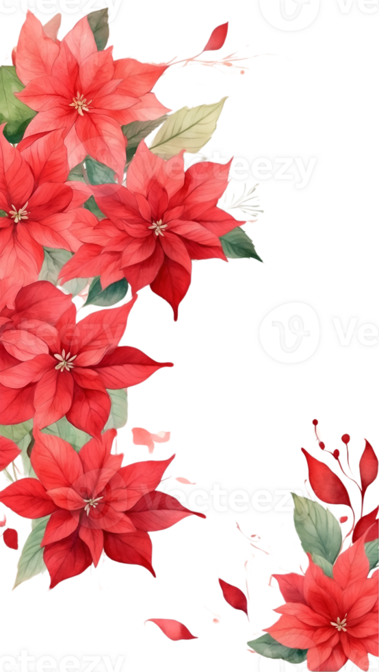 AI generated Watercolor fower illustration  ai generative png