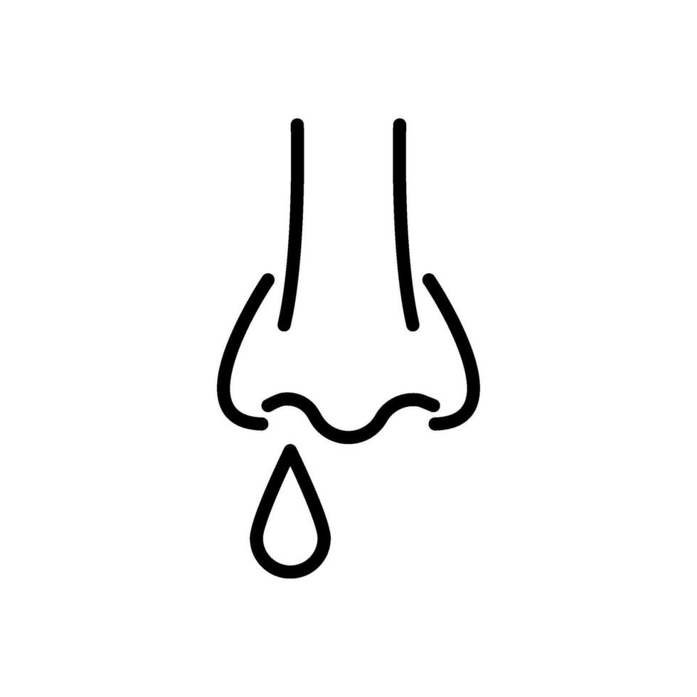 snot icon vector in line style