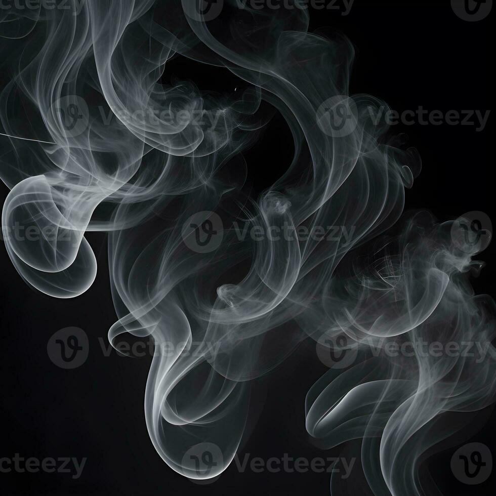 AI generated Color paint smoke splashes. Flows of magic dust with glitter particles and sparkles. Vector realistic set of flowing color clouds of fog or steam photo