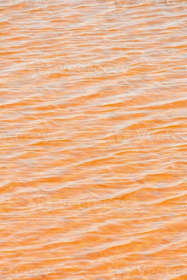 orange tinted ocean water photo