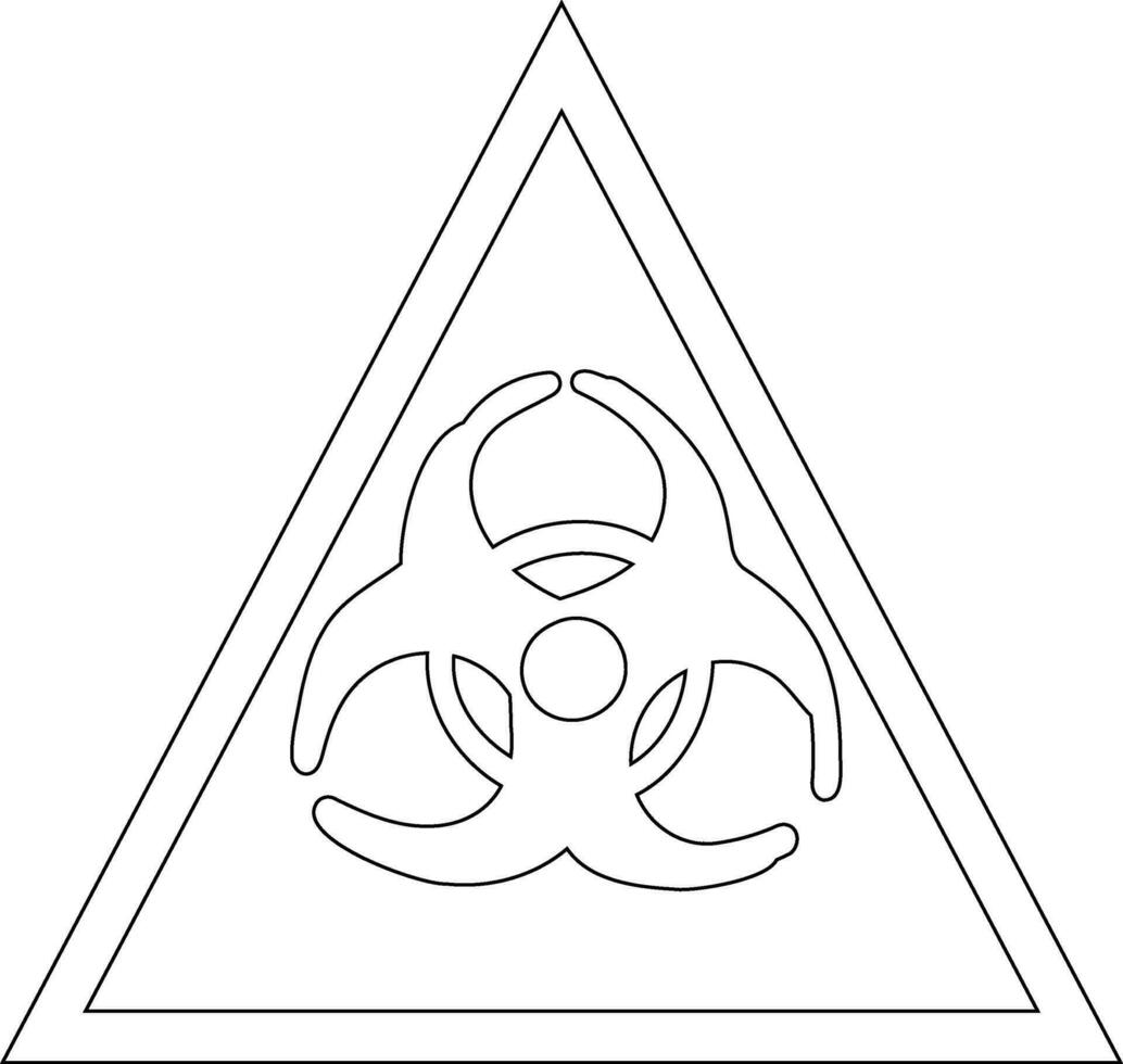 Biohazard signs decoration and design. vector