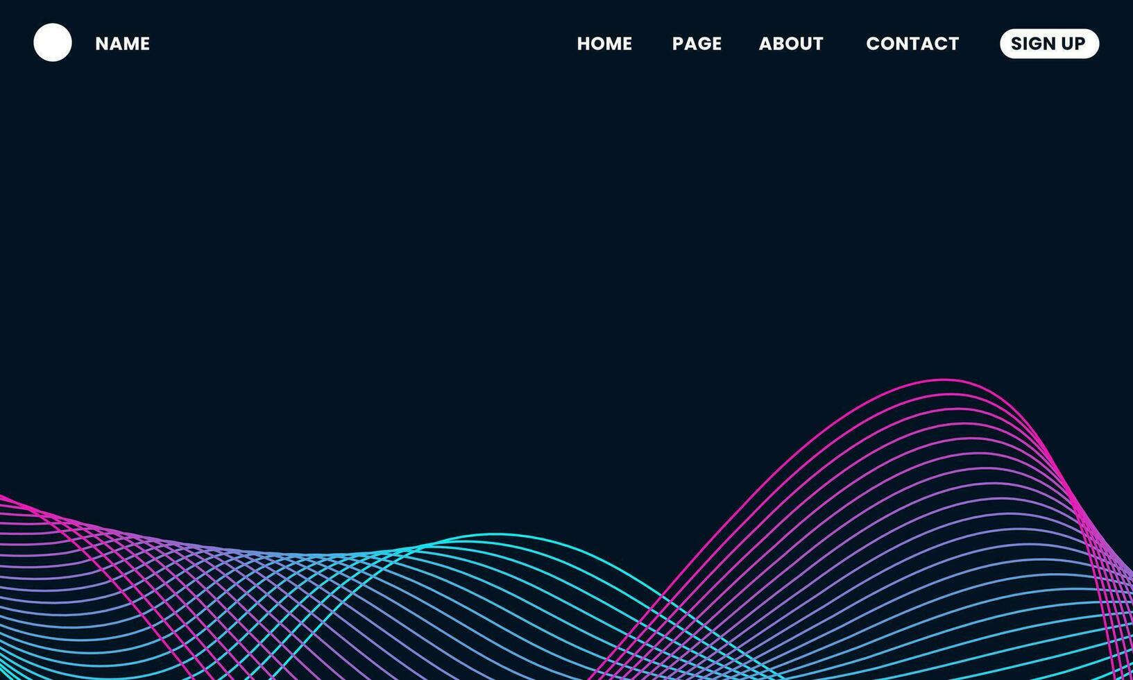 Modern wave abstract background in bright purple and blue colors. Very suitable for landing pages, banners, wallpapers, greetings, social media, and others. vector
