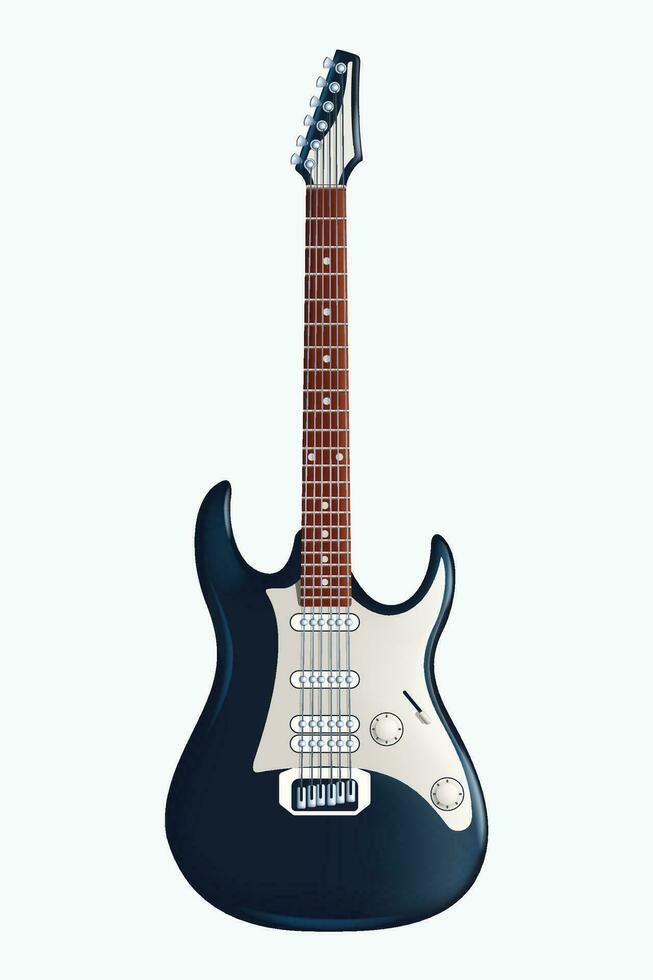 guitar isolated on white vector