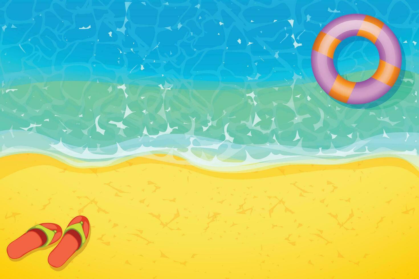 sea coast top view vector