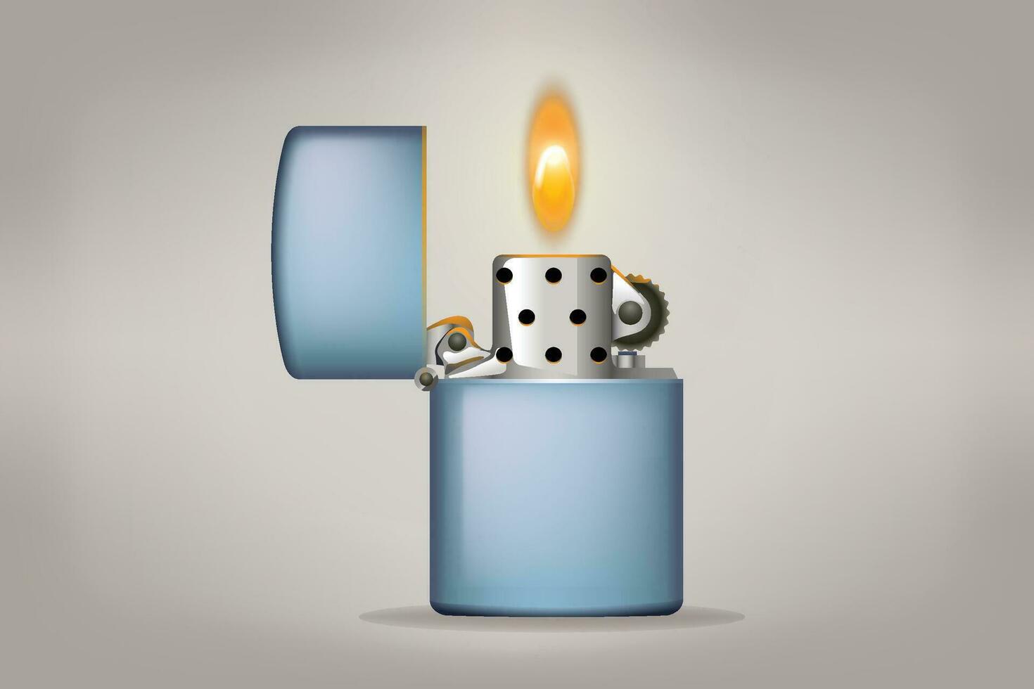 gas lighter petrol vector