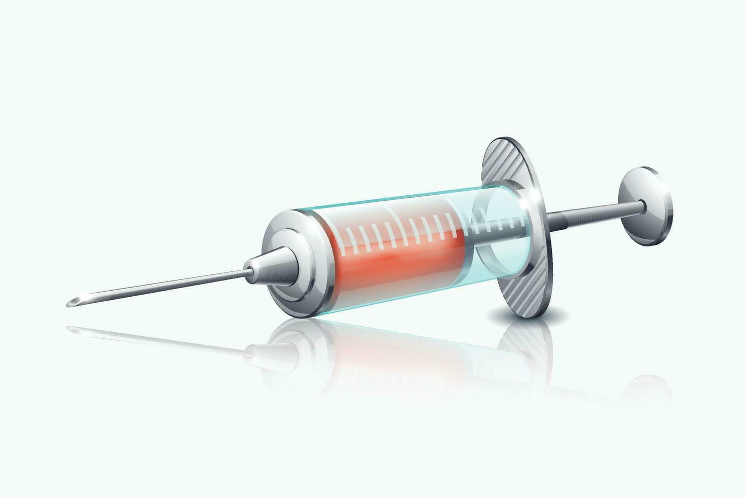 syringe on white vector