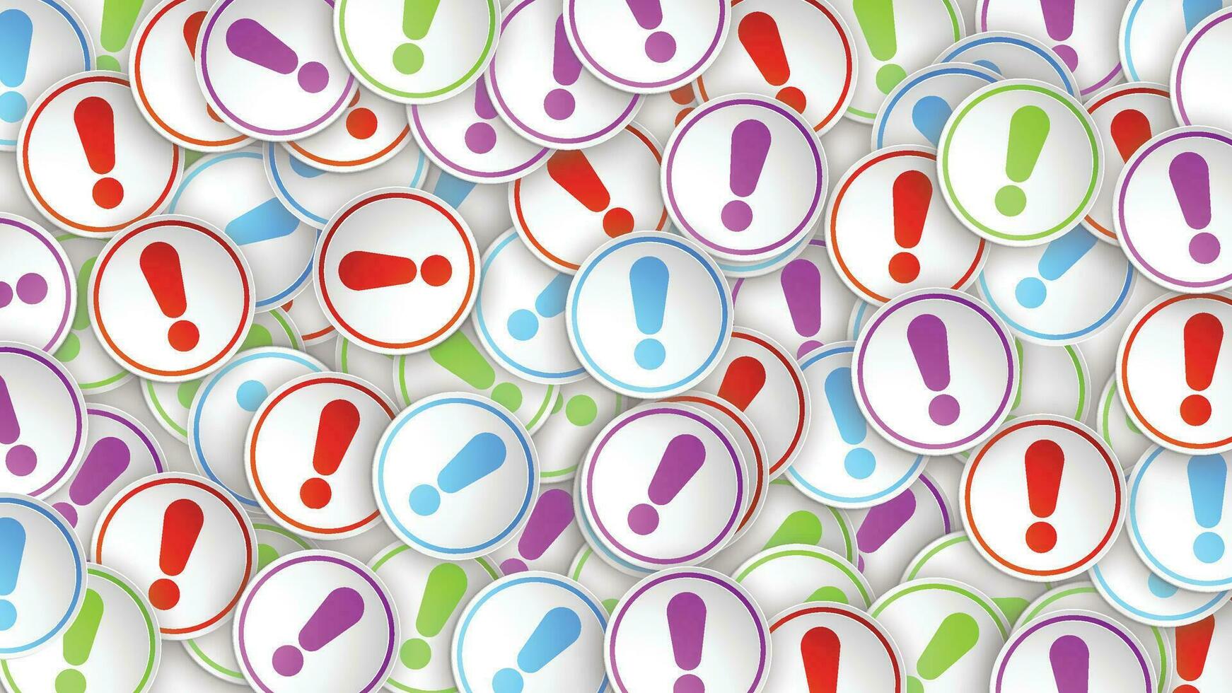exclamation mark signs vector