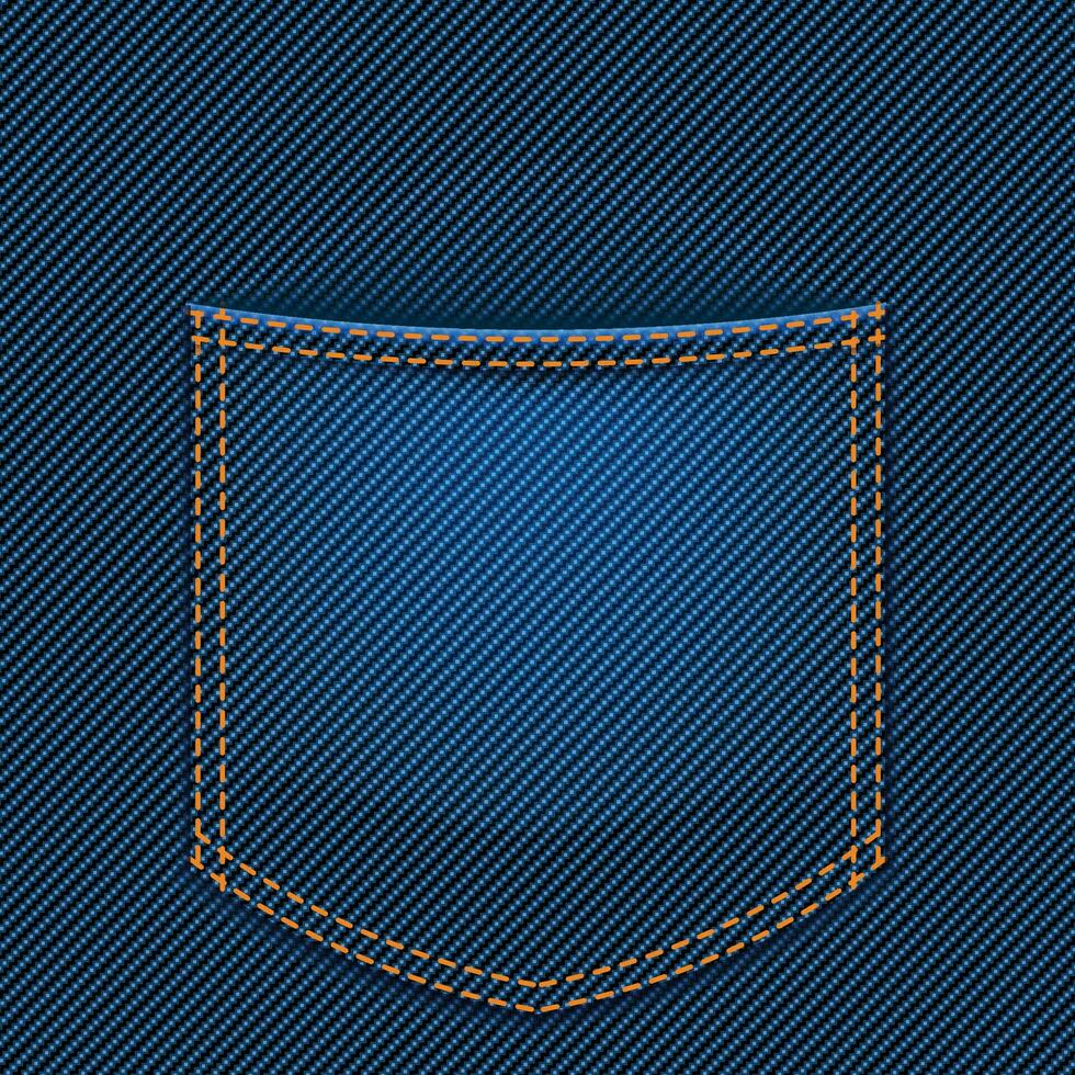 jeans back pocket vector