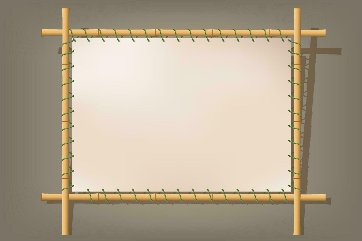 bamboo board front vector