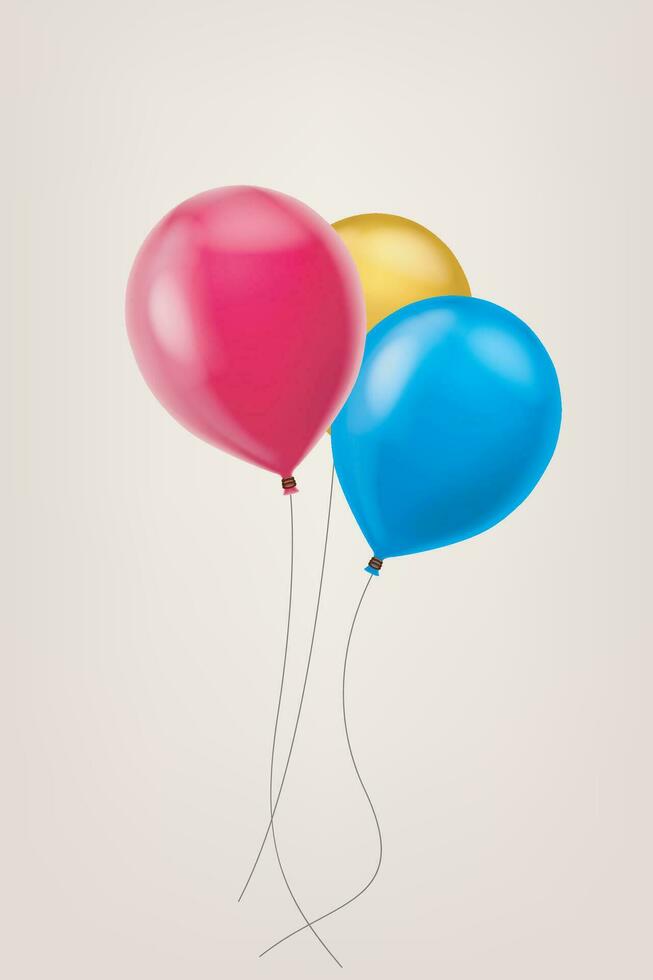 imagen de globos vector