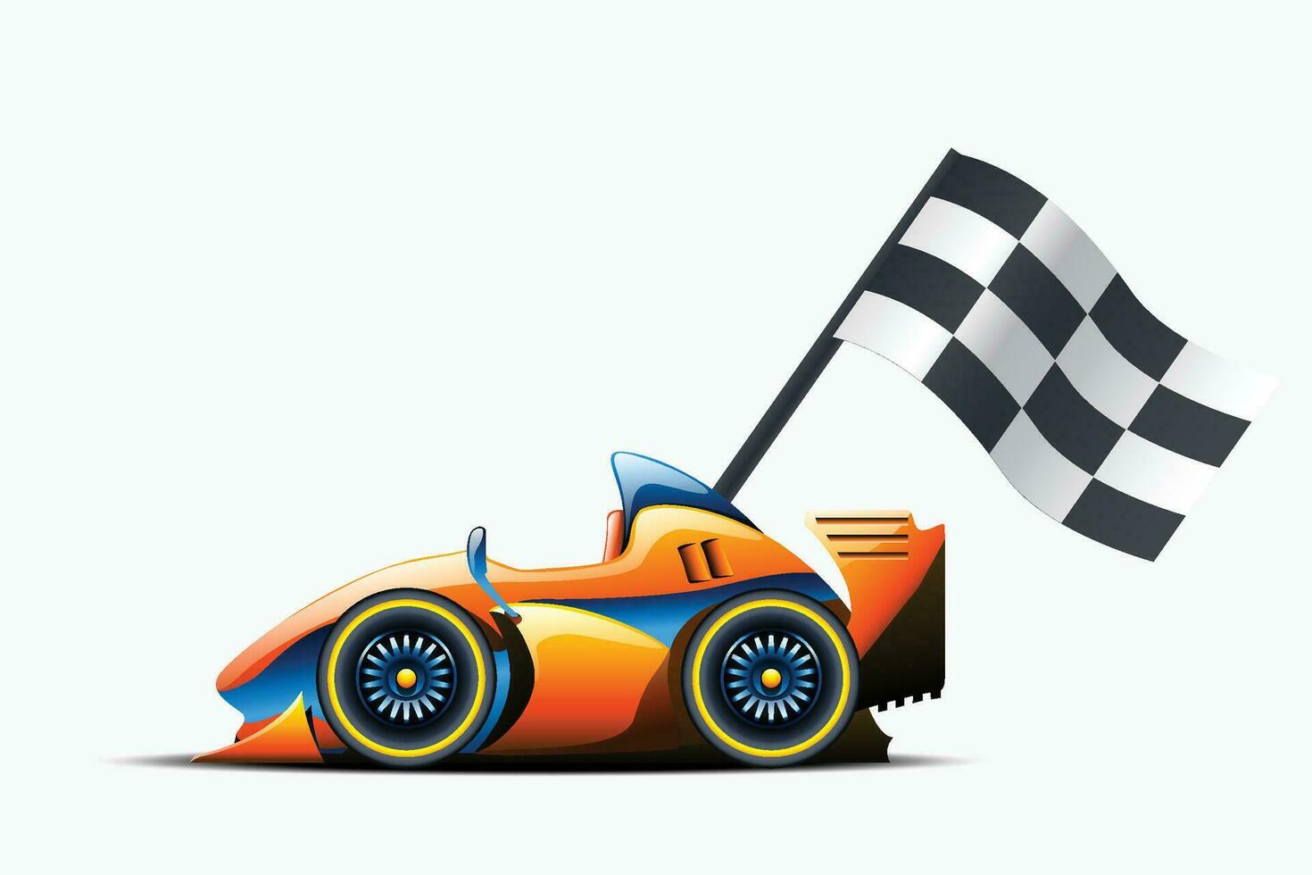 car cup race vector