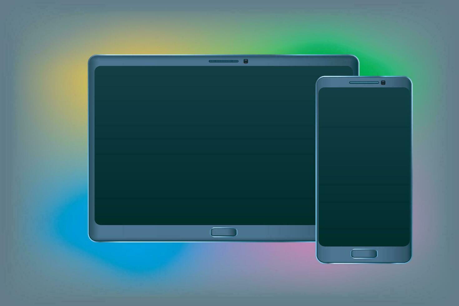 tablet and smartphone vector