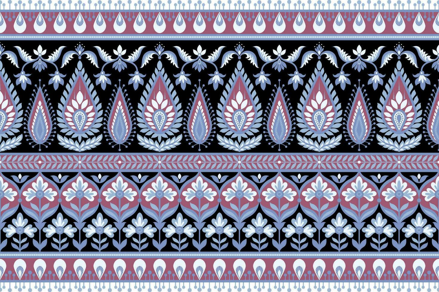 floral sin costura antecedentes geométrico étnico oriental ikat sin costura modelo tradicional diseño para fondo,alfombra,papel tapiz,ropa,envoltura,batik,tela,vector ilustración bordado estilo. vector