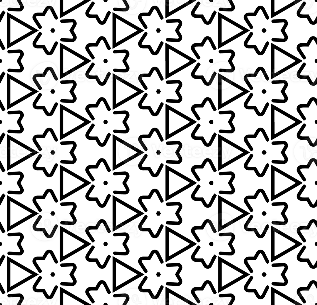 Black seamless abstract pattern. Overlay for background and backdrop. Ornamental design. PNG graphic illustration with transparent background.