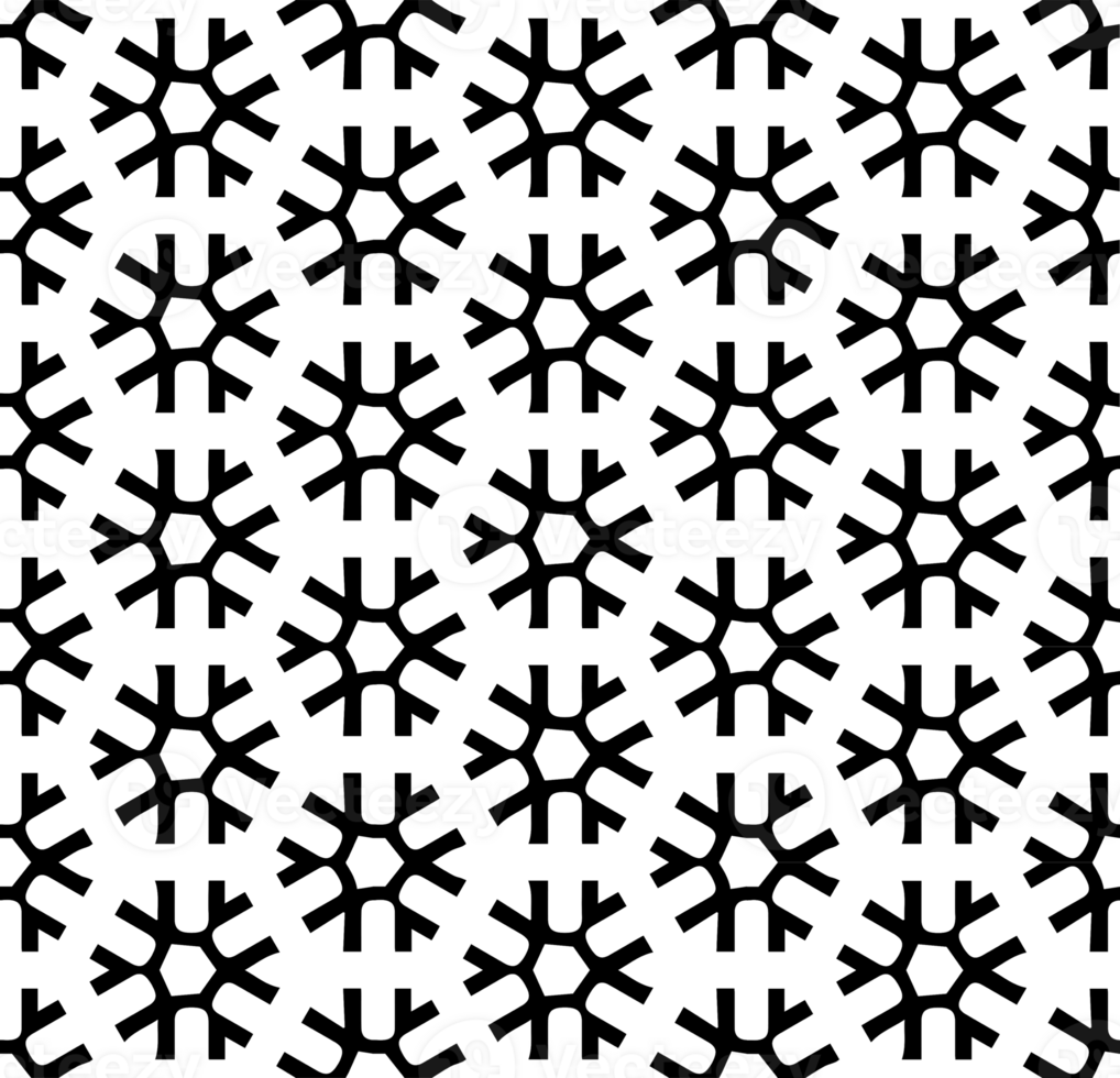 Black seamless abstract pattern. Overlay for background and backdrop. Ornamental design. PNG graphic illustration with transparent background.