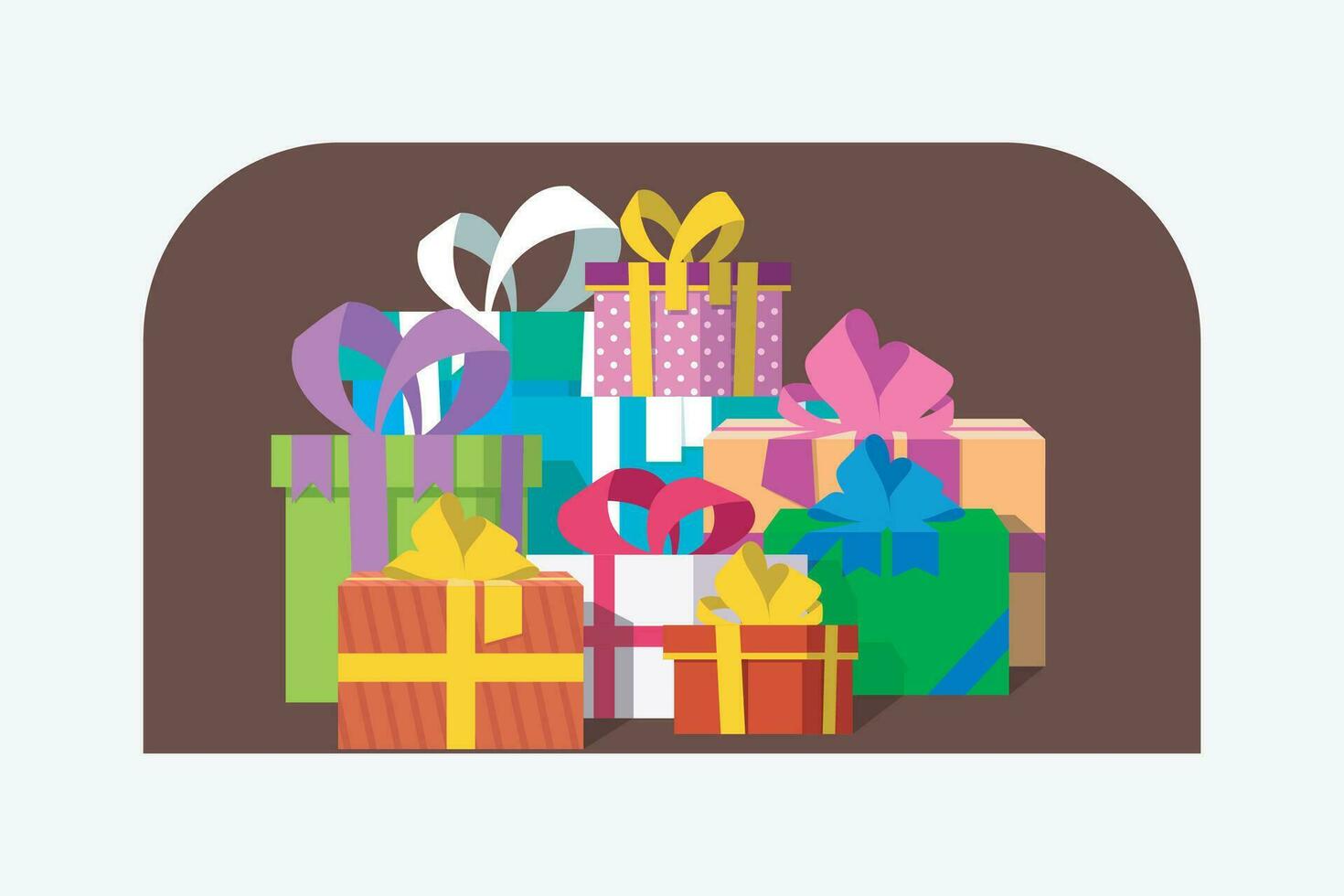 presents in a group vector