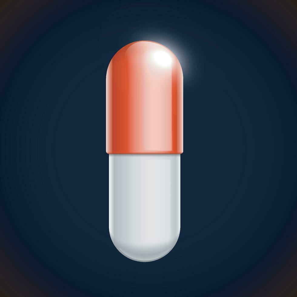 pill on black vector