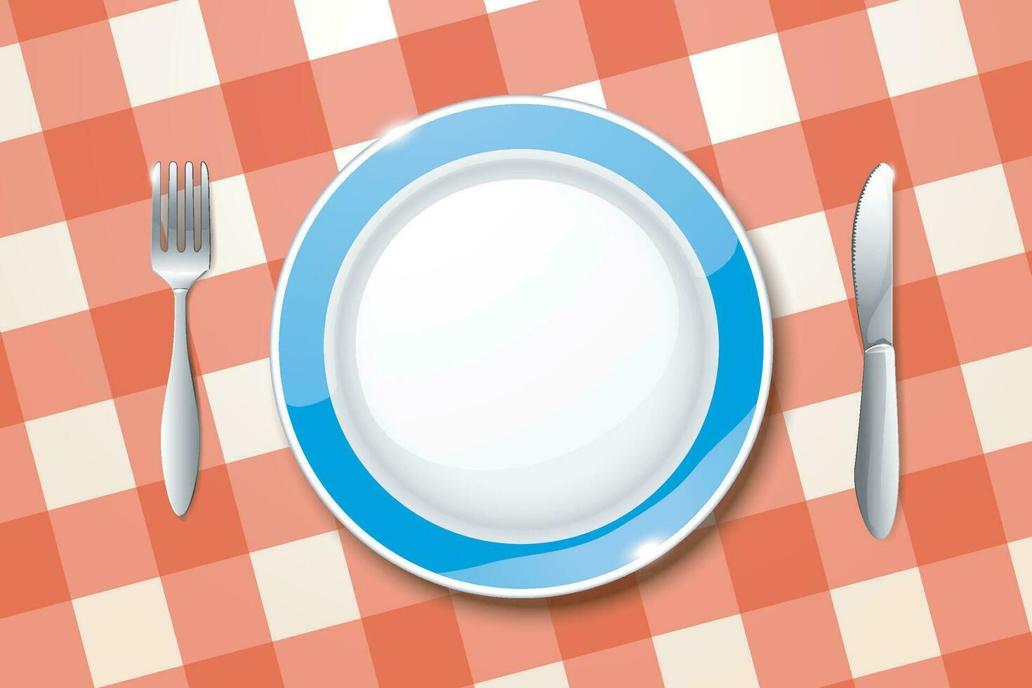 plate on skirt vector