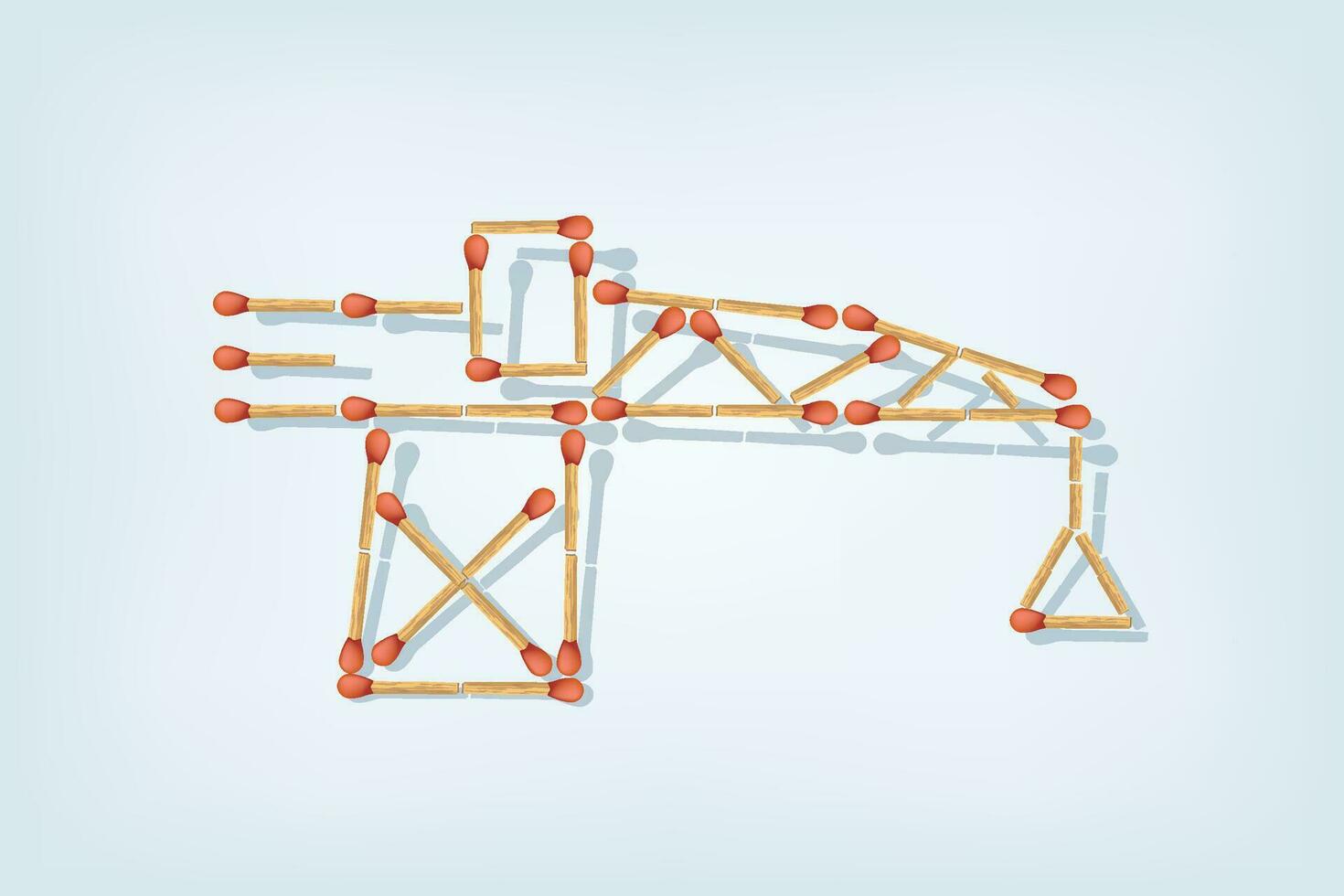 matches business crane vector