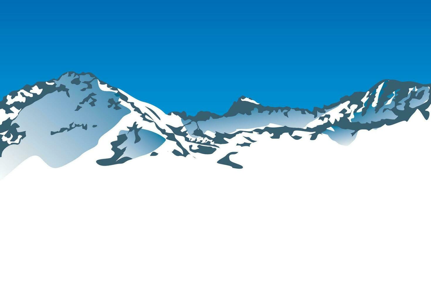 mountain at sunny day vector