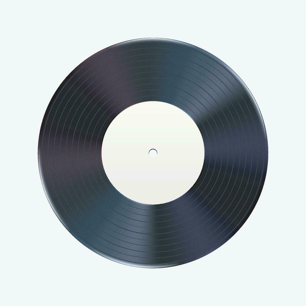 vinyl record white vector
