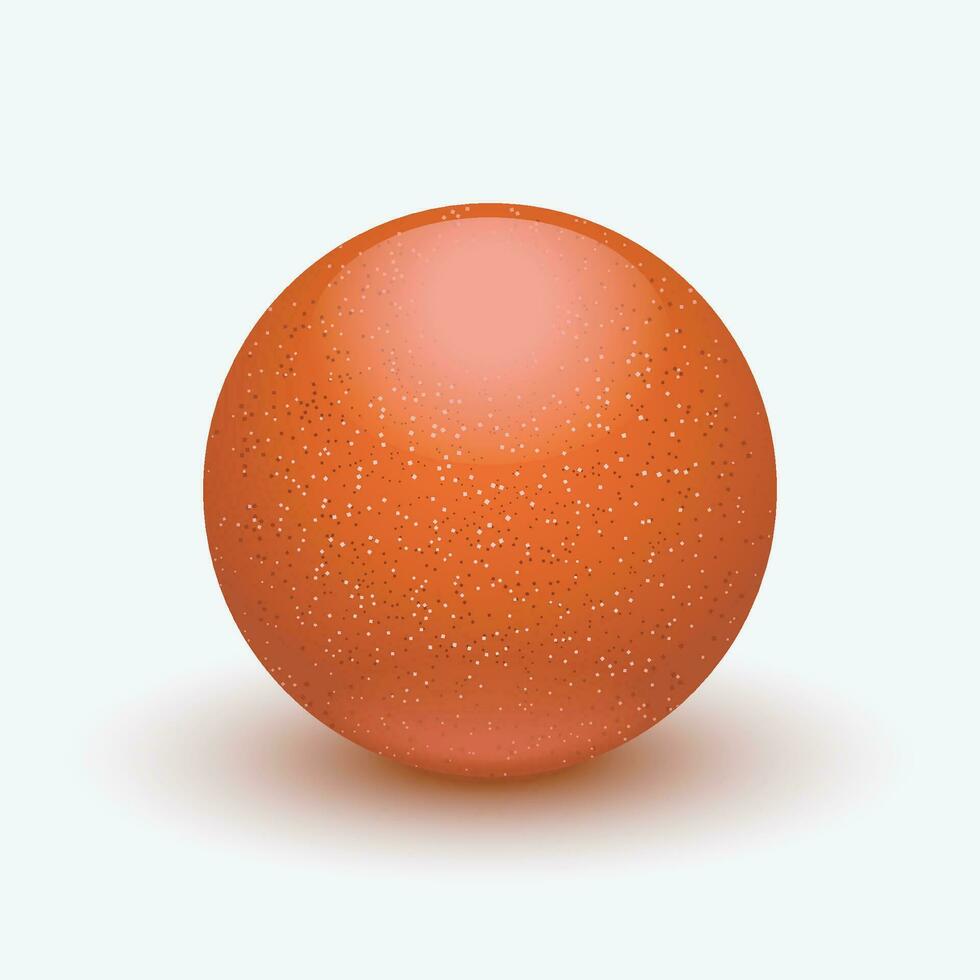 red color ball vector