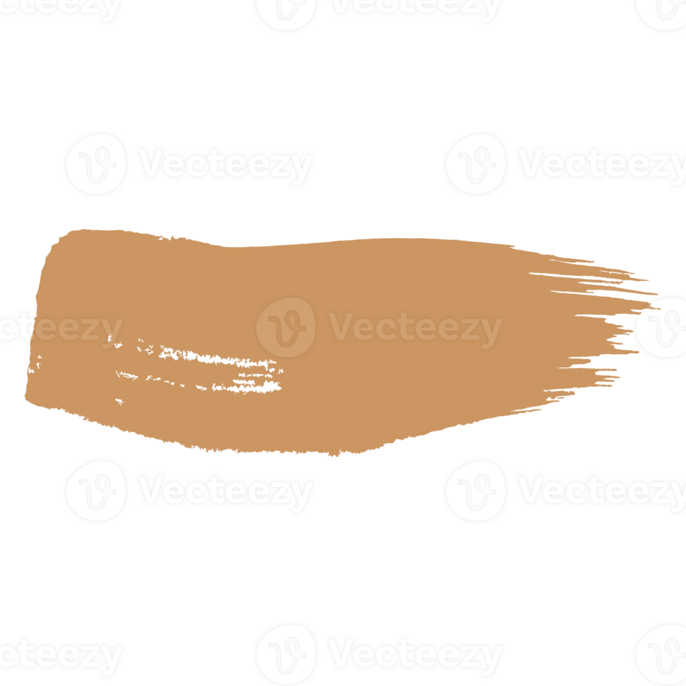 brown ink paint brush stroke png