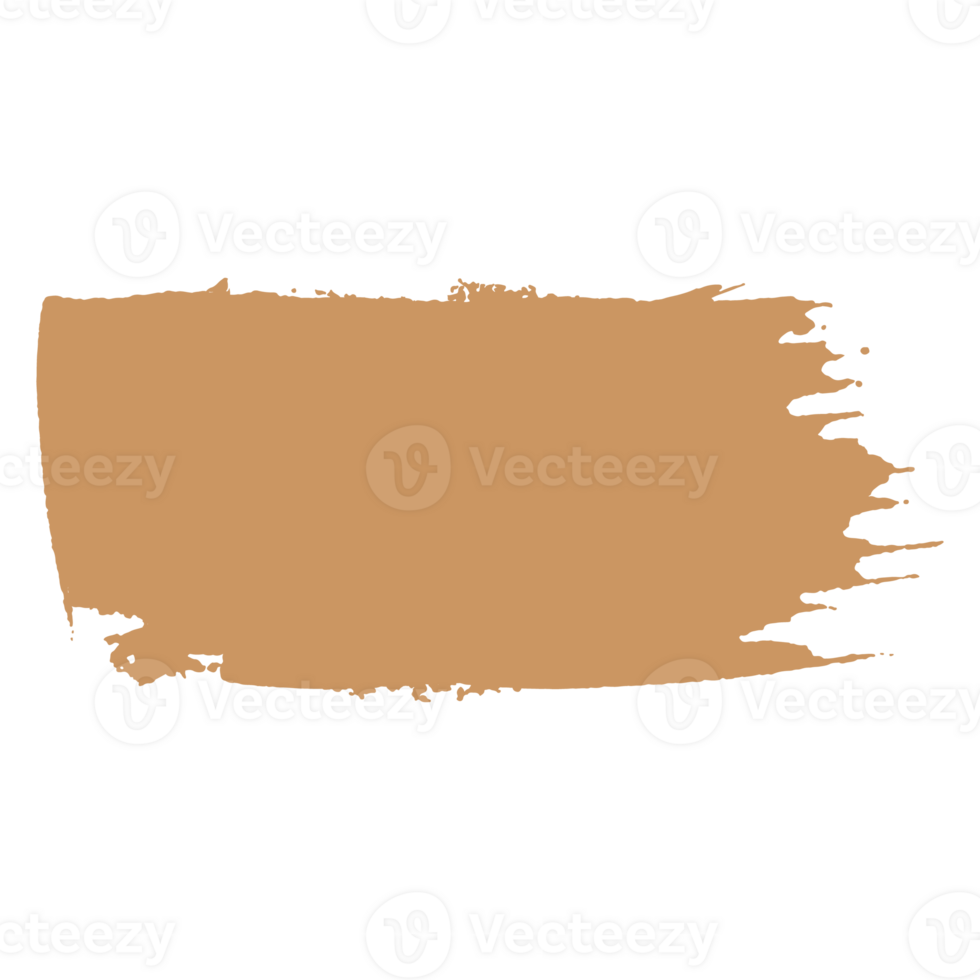 brown ink paint brush stroke png