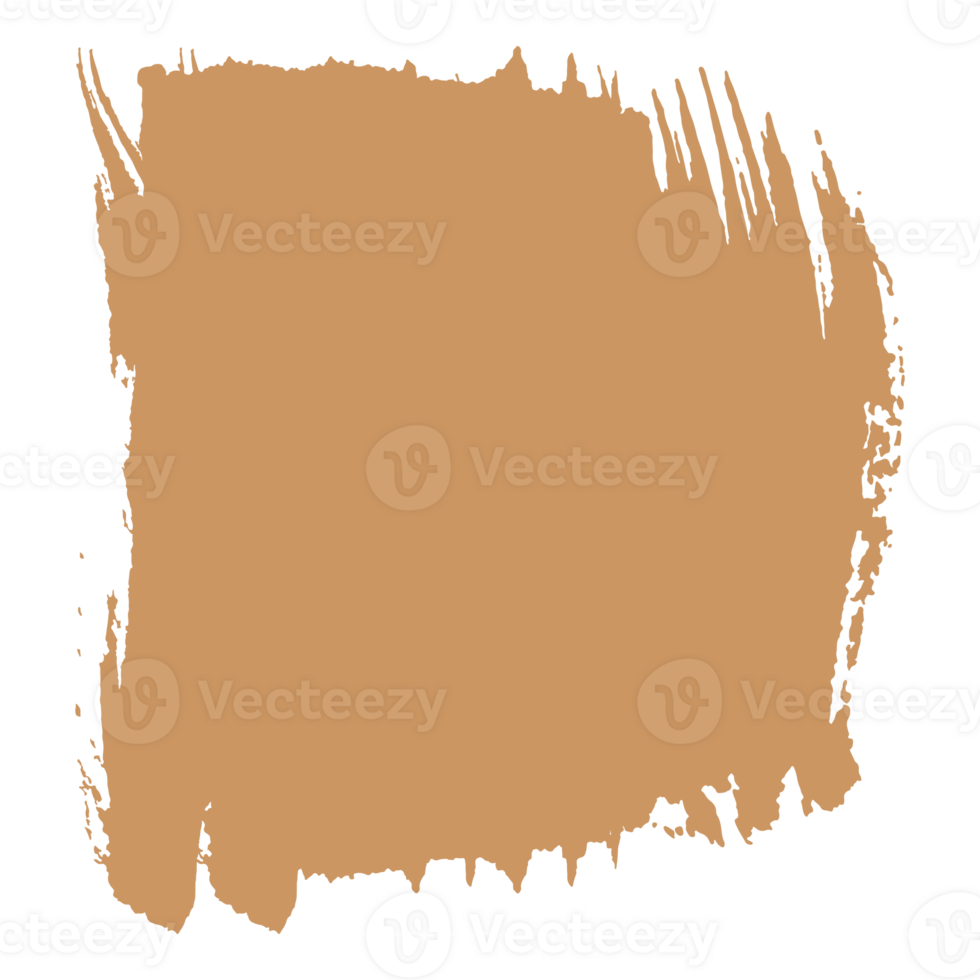brown ink paint brush stroke png