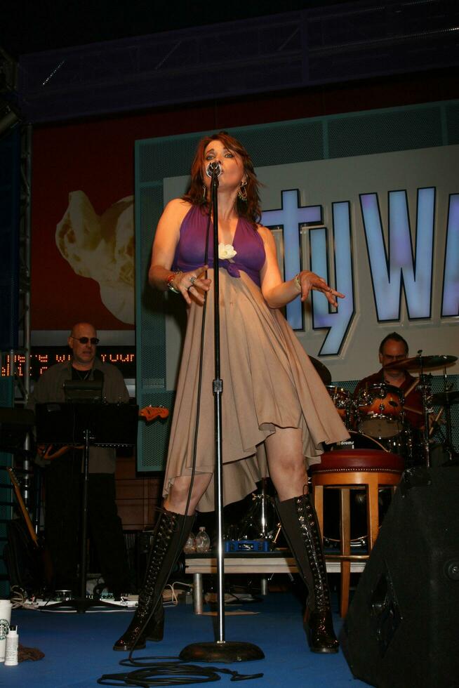 Lucy Lawless performs at Universal CityWalks Summer Block Party in Universal City CA on June 28 2008 photo