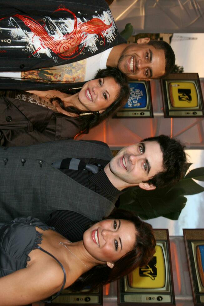 Malik Cooper  Lori Trespicio with their dates MTVs Real World Awards Bash Sunset Plaza House Los Angeles CA March 16 2008 photo