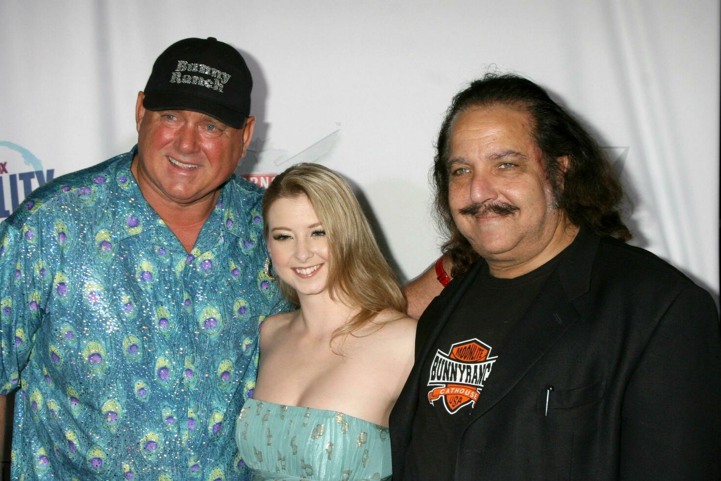 Dennis Hoff Sunny Lane and Ron Jeremy of the Bunny Ranch arriving at The Realiity Awards at the Avalon Theater in Los Angeles CA on September 24 2008 photo