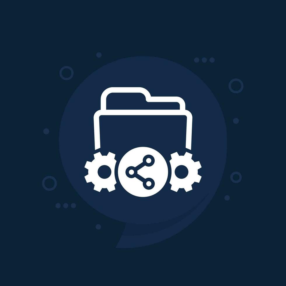 shared project, folder vector icon