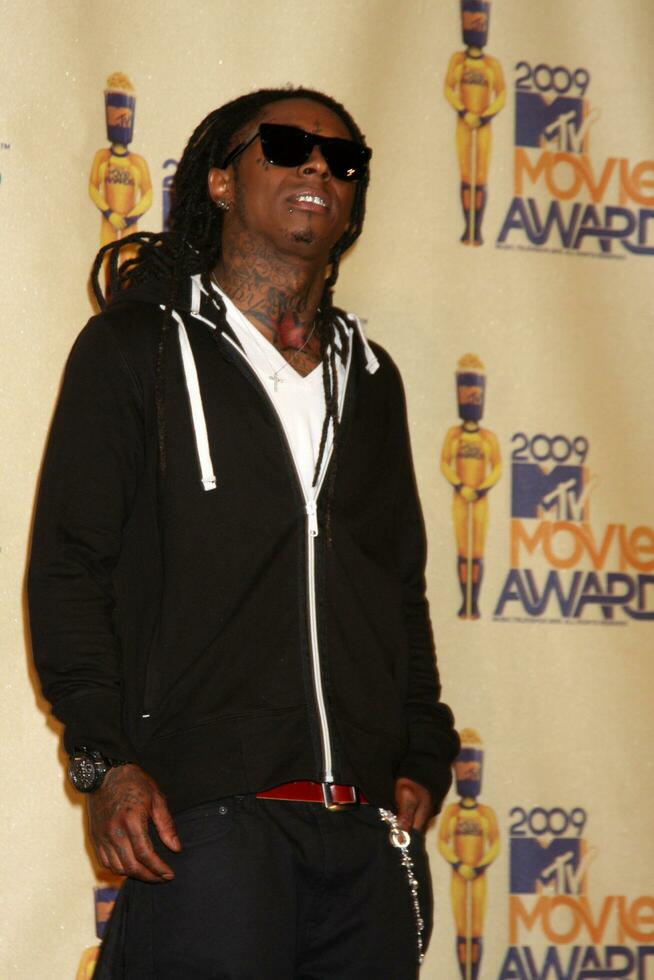 Lil Wayne in the press room of the 2009 MTV Movie Awards in Universal City CA on May 31 2009 photo