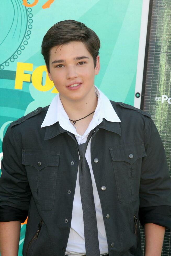 nathan kress llegando a el adolescente elección premios 2009 a Gibson anfiteatro a universal estudios los angeles California en agosto 9 9 2009 foto